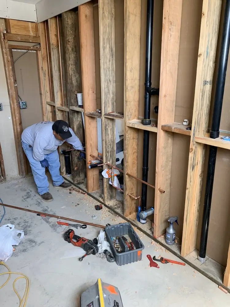 Commercial rough-in plumbing for Gas Line Repair in Kent Village